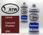 Preview: Lexus, Concord Shadow, 3P6: 400ml Sprühdose + 400ml Klarlack - Set, von ATW Autoteile West.